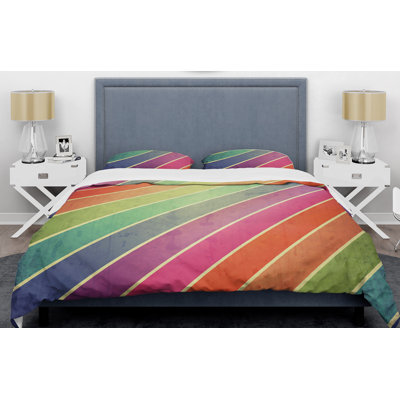 Polyester Twill Geometric Shapes Duvet Cover Set