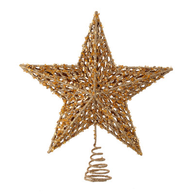 13" Sequin/Bead/Glitr Star Tree Topper Acbox