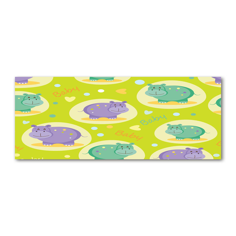 Hippos - Wrapped Canvas Print