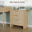 Table de chevet 3 tiroirs Rattan-666609159