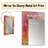 Orange Red Marbled Dreamscape II - Geometric Decorative Mirror, Modern Wall Mirror, Printed Metal Art-88294255