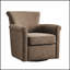 Fauteuil d'appoint pivotant en similicuir avec base en métal à 360 degrés et dossier à roulettes élégant pour plus de confort et de style-1563475260