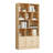 71" Tall Bookshelf With 10 Cubes And 3 Doors, 4-tier Bookshelf, Open Shelf Bookcase With Cabinet, Modern Cube Storage Organizer For Living Room, And Office, White-616440633