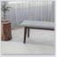 Banc rembourré en bois massif Carlos