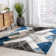 Tapis bleu / gris Marvale