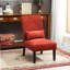 Fauteuil d'appoint contemporain sans accoudoirs en tissu de chenille avec coussin, idéal pour ajouter une touche moderne à tout espace de vie.-1111062138