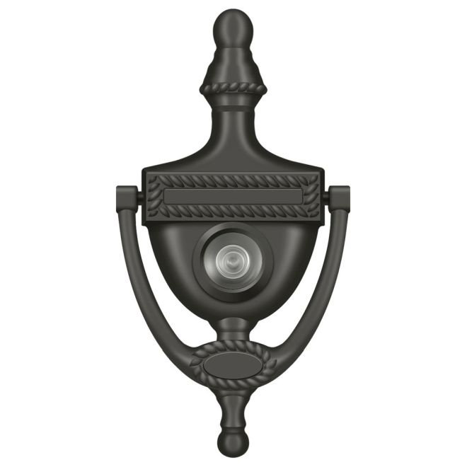 9FBC88147A184C849301ACD0D47E483E Porte heurtoir-visionneuse, corde victorienne en bronze huilé, Bronze huilé