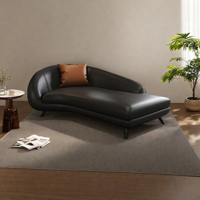 Ergonomically designed faux leather recliner