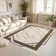 Monaco Series Abrstract Black/Gray/Ivory/Beige Area Rug