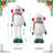 29"/23.5"H Christmas Fabric Yeti With Telescoping Legs