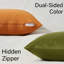 Ensemble de 4 coussins décoratifs en velours, couleurs contrastantes-114187991-114187994