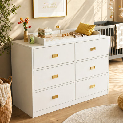 Commode à langer avec 6 tiroirs Baby