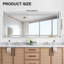 36"x24" Brushed Gold Framed Led Bathroom Mirror,wall Mounted Lighted Vanity Mirror-1590466761