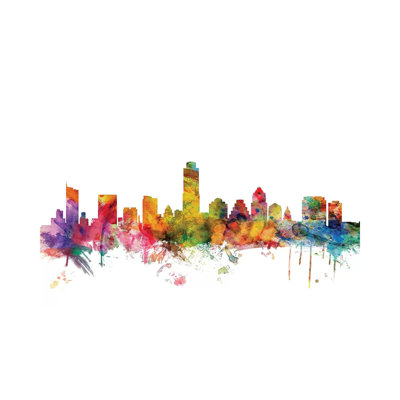Austin, Texas Skyline by Michael Tompsett - Wrapped Canvas Gallery-Wrapped Canvas Giclée