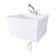 23'' L x 24'' W Wall Laundry Sink with Faucet