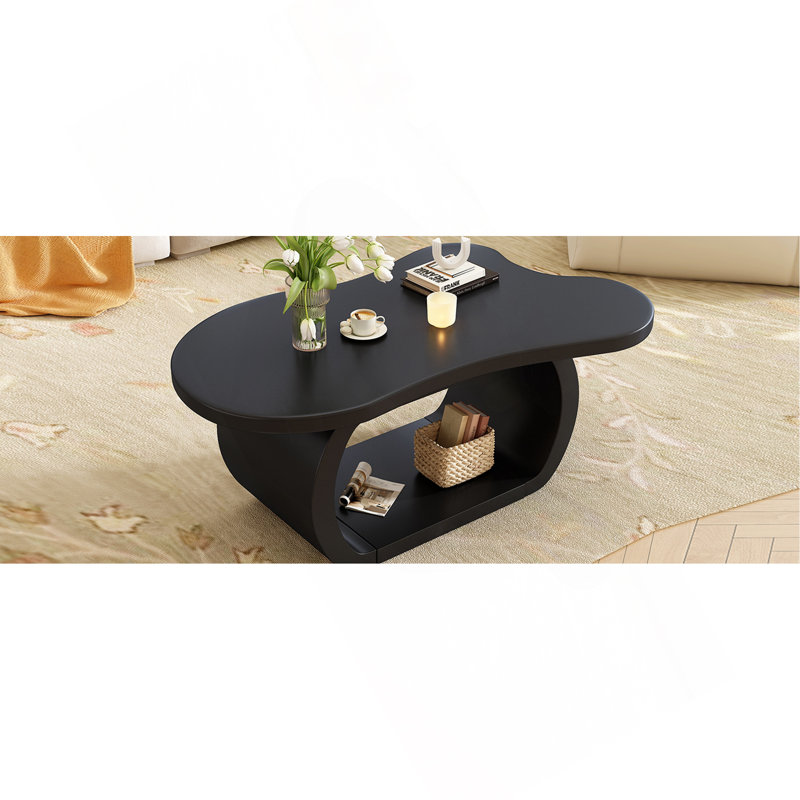Table basse à plancher, Noir, noir, noir, noir