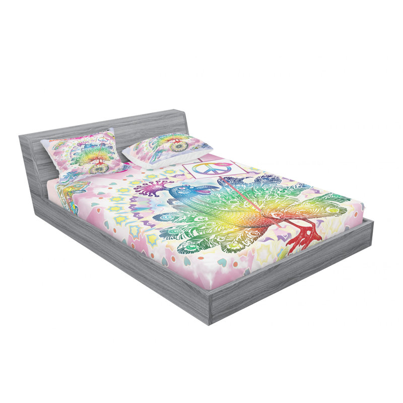 Microfiber Sheet Set, Queen Sheet Set with Fitted Sheet