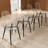 Kiyora Metal Leg Solid Back Dining Chair-2046455290-2024476987