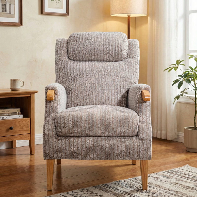 Spinnerstown 69cm Wide Fireside Armchair, Natural