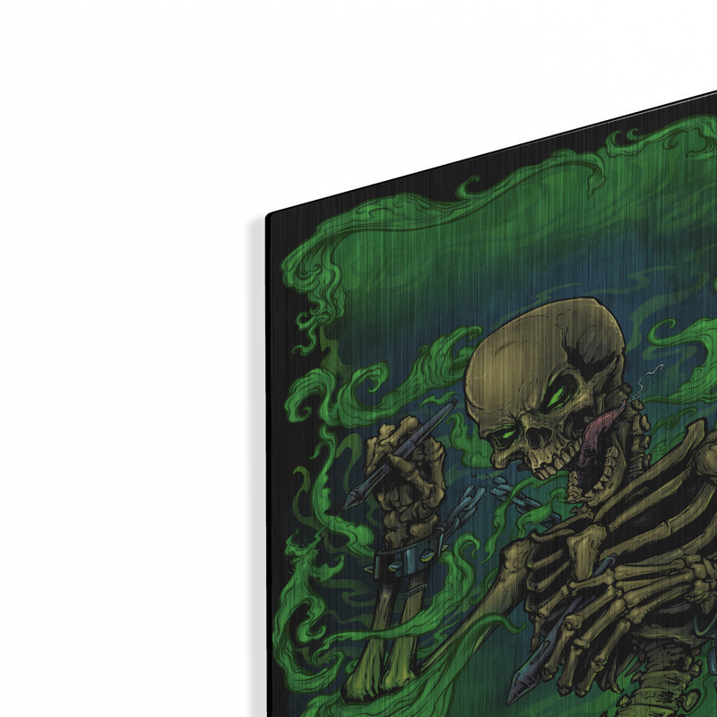 «Airbrush Skeleton» par Flyland Designs, H 16 po x l 12 po