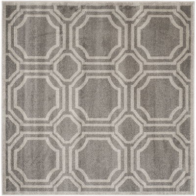 Geometric Grey Area Rug