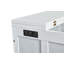 Grand lit escamotable avec tiroir de rangement et station de charge Murphy, port USB, cadre de lit escamotable en pin massif-444326388
