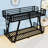 Metal Bunk Bed with Dual Side Ladders, Reinforced Support Legs & Low Profile Frame-1684538060