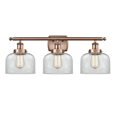 Ballston Urban Bell 8" - 3 Light 28" Bath Vanity Light