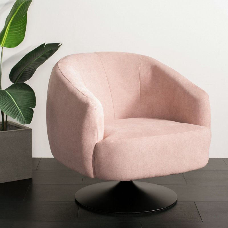 Fauteuil d'appoint rembourré Gappu, Rose