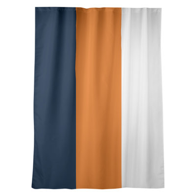 Striped Room Darkening Rod Pocket Single Curtain Panel