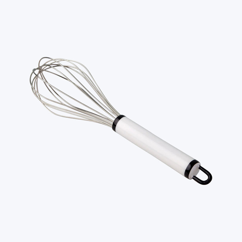 Vintage Enamel "Raine" White Whisk