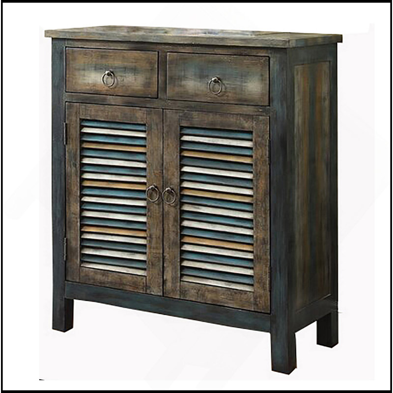 Console en chêne antique à 2 portes