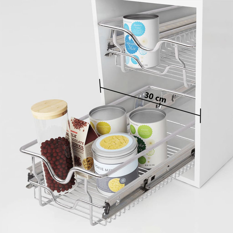 Tanaka Under Shelf Basket, 130mm H x 300mm W x 460mm D