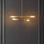 Lustre linéaire moderne Spoutnik à 4 lumières Keyajah