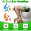 Tabouret de toilette pliable, tabouret de merde de 7 po pour salle de bain, tabouret portatif de squatting pour adultes et enfants