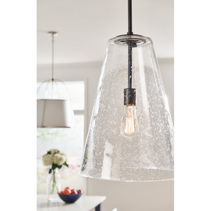 Evanne 1 - Light Single Pendant, Polished Nickel