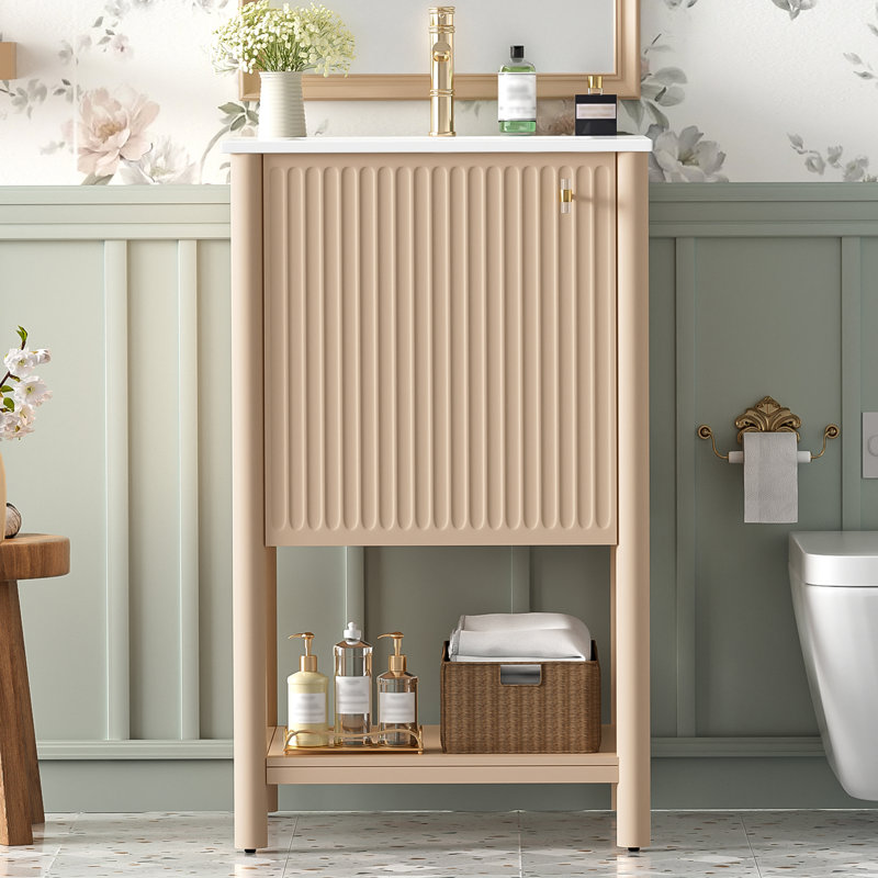 Ensemble de meuble-lavabo simple 20 po avec comptoir en céramique Tiffany