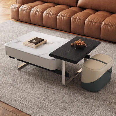Microcrystalline stone simple coffee table