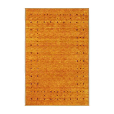 Tapis abstrait orange