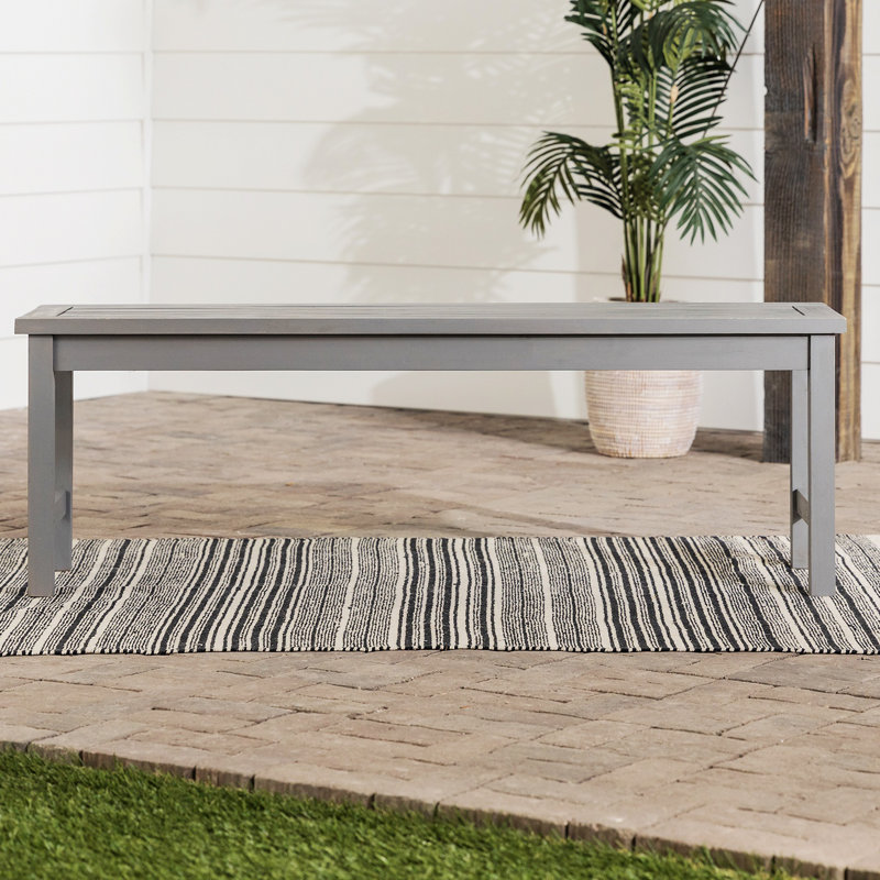 Banc de patio à lattes moderne, Brun foncé