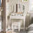 Antimony Vanity with Mirror and Seat-25641726