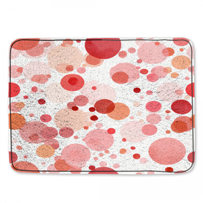 Tapis de bain cercles abstrait moderne pour salle de bain