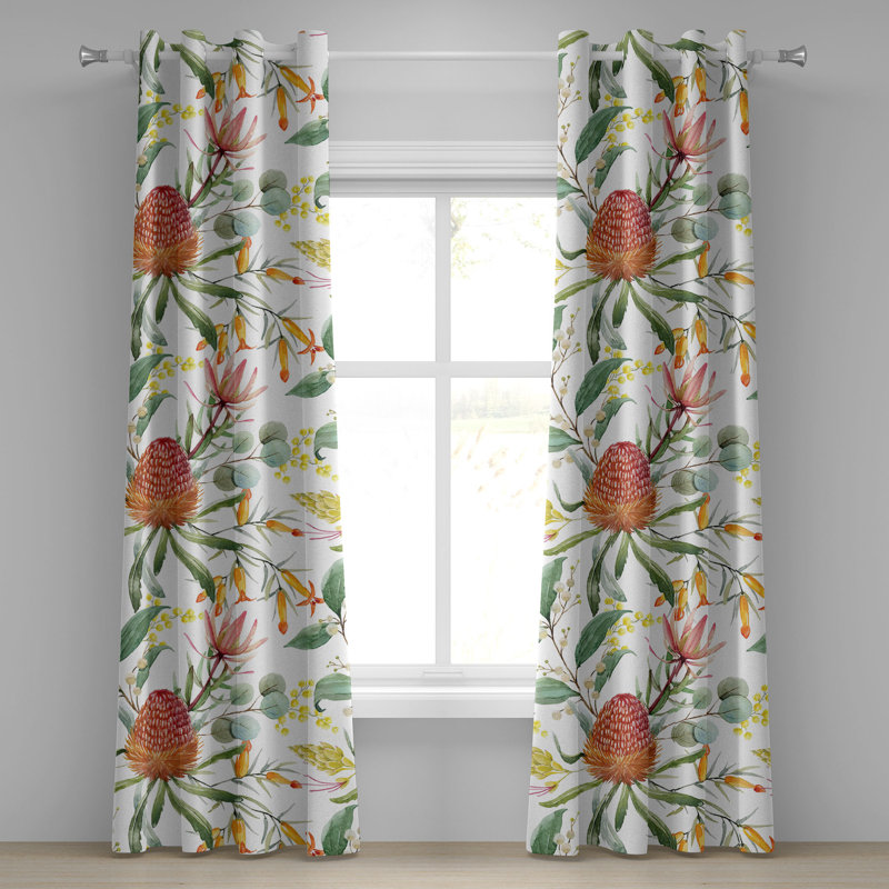 Semi Sheer Curtain Pair
