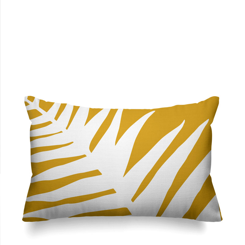Housse et insert de coussin rectangulaire Fielding, Jaune