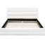 Grand lit plateforme tapissier - Structure en bois de pin durable pour la chambre à coucher-285229780