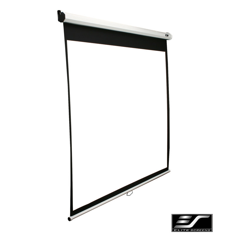 Manual Series Manual Wall/ Ceiling white case Mounted Projector Screen, 71" diagonal