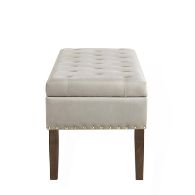 Banc capitonné avec rangement