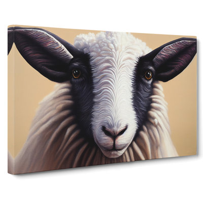 Sheep Portrait - Wrapped Canvas