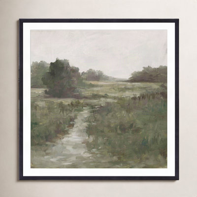 «Tranquil Fen I» par Ethan Harper - reproduction d'art encadrée