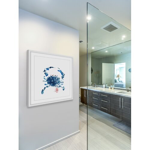 Marmont Hill Blue Crab Framed On Paper by Andrew Clay Print & Reviews ...